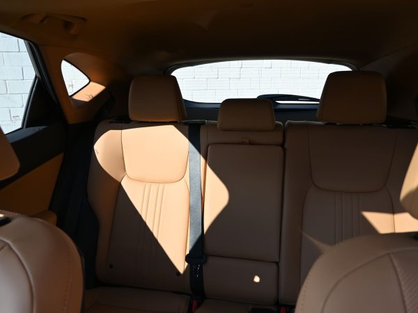 Images of 2025 Lexus NX350 SUV luxury interior, and digital dashboard