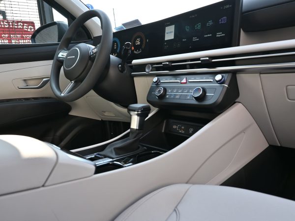 Photos of 2025 Hyundai Tucson exterior, interior, dashboard, and rear view